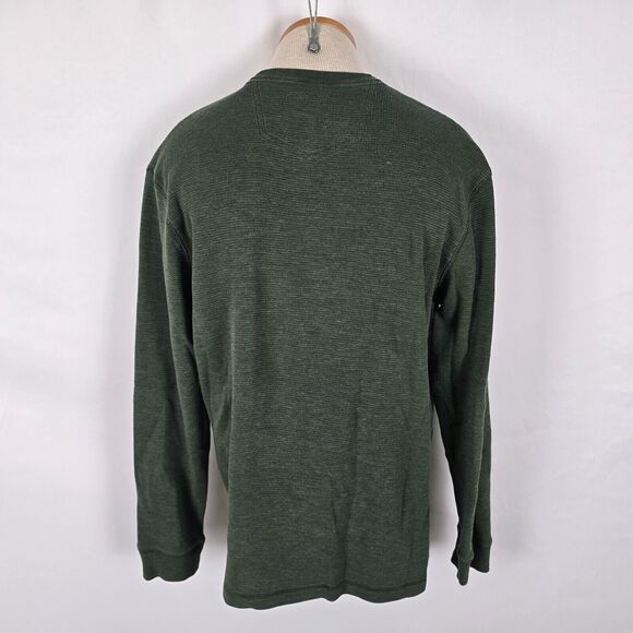 Eddie Bauer Sweatshirt Men's M Green Elk Print Long Sleeve Crew Neck - Picture 6 of 13
